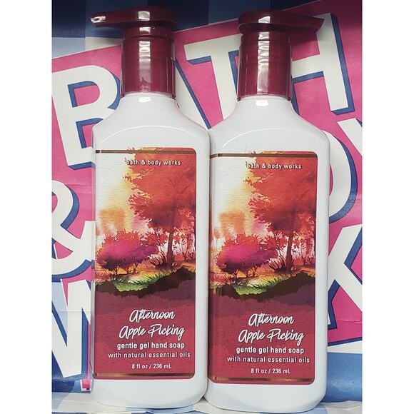 BBW Afternoon Apple Picking Gentle Gel Hand Soap w. Essential Oil - Picture 1 of 2